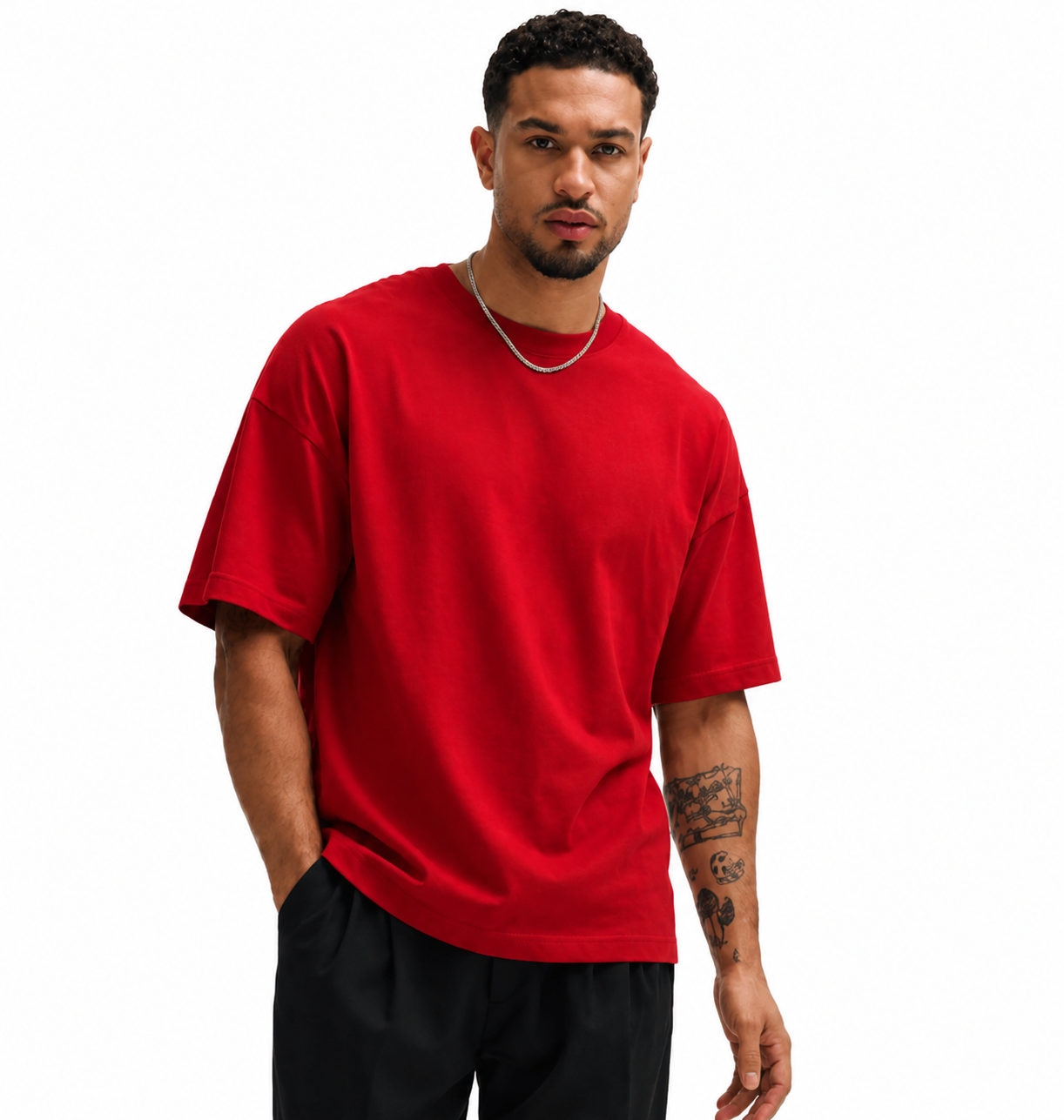 Romantico Red Oversized Tshirt